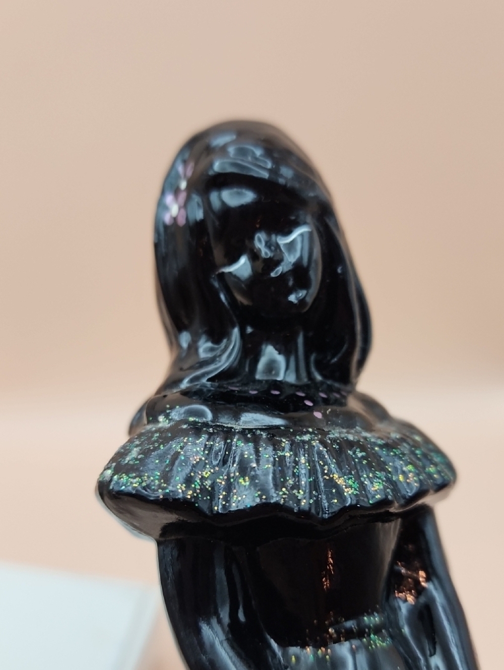 Rosso Glass Fenton Ebony Bridesmaid Limited Edition Rosso Exclusive #66/100/2008 - Picture 3 of 9